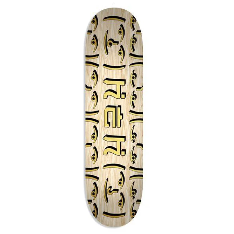 Custom Skateboard Deck for Beginners-HEH OG Gold Logo Raw Deck - Skateboard Deck