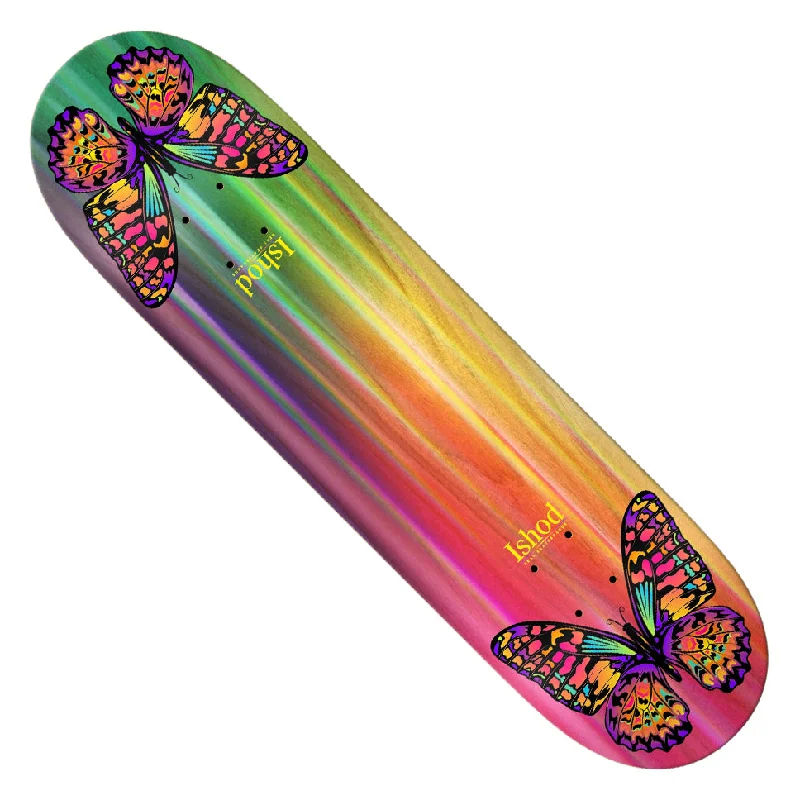 Custom Skateboard Deck for Improved Airborne Tricks-Real Ishod Wair Rainbow Monarch Twin Tail Deck