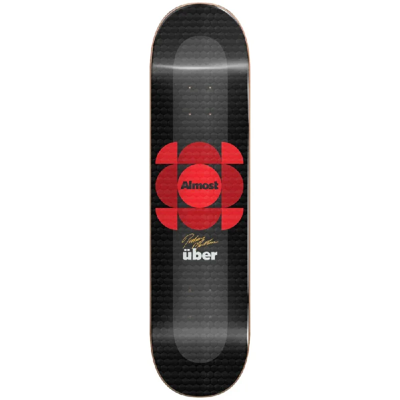 Custom Skateboard Deck with Enhanced Resilience-Almost Mullen UBER Expanded 8.0 Red- Skateboard Deck