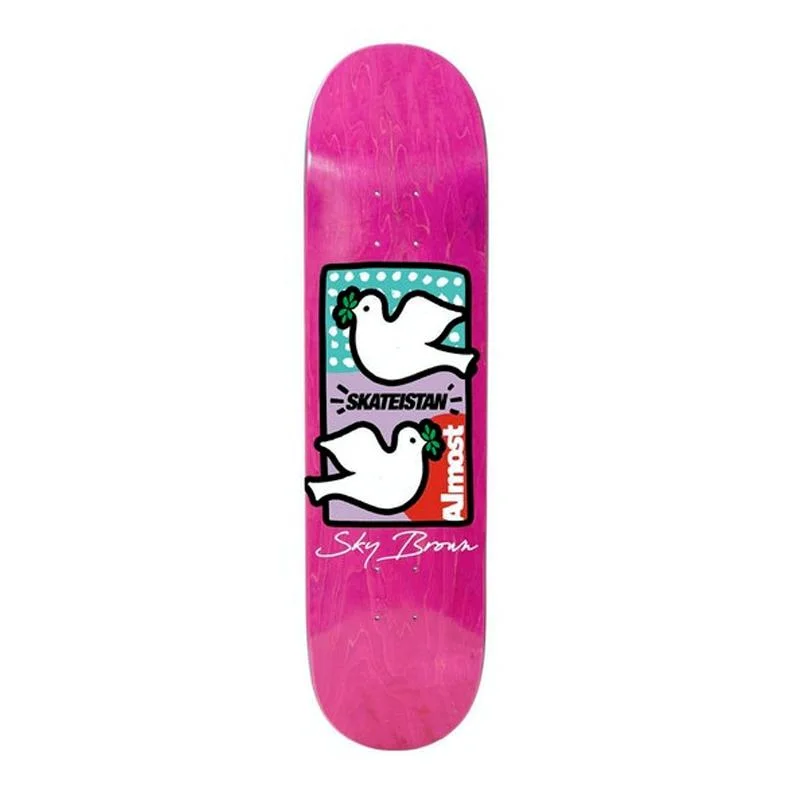 Custom Skateboard Deck with Performance-Boosting Design-Almost Skateistan Double Doves 7.75  - Skateboard Deck