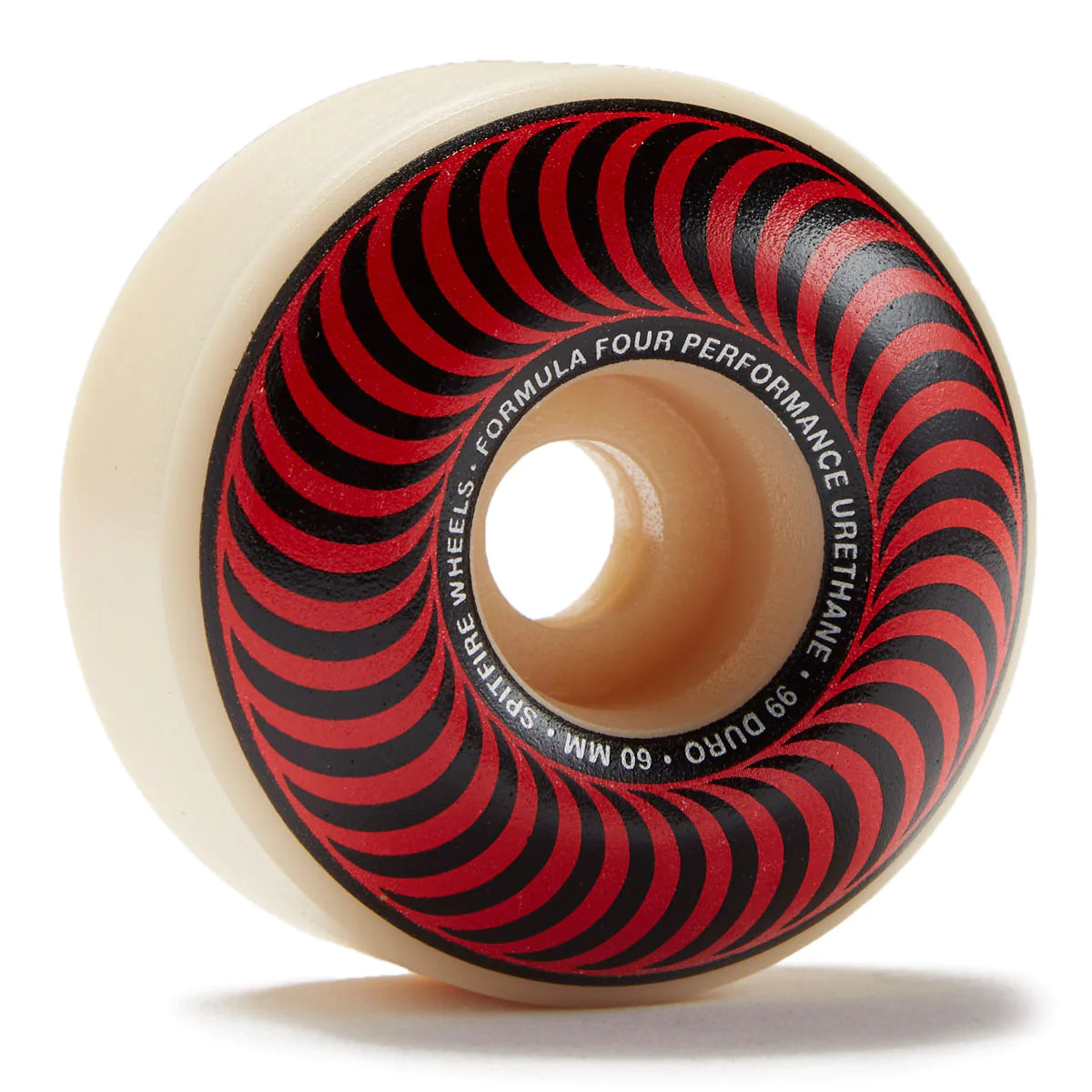 Custom Skateboard Wheels for Park Riders Seeking Speed and Control-SPITFIRE CLASSICS - NATURAL/RED