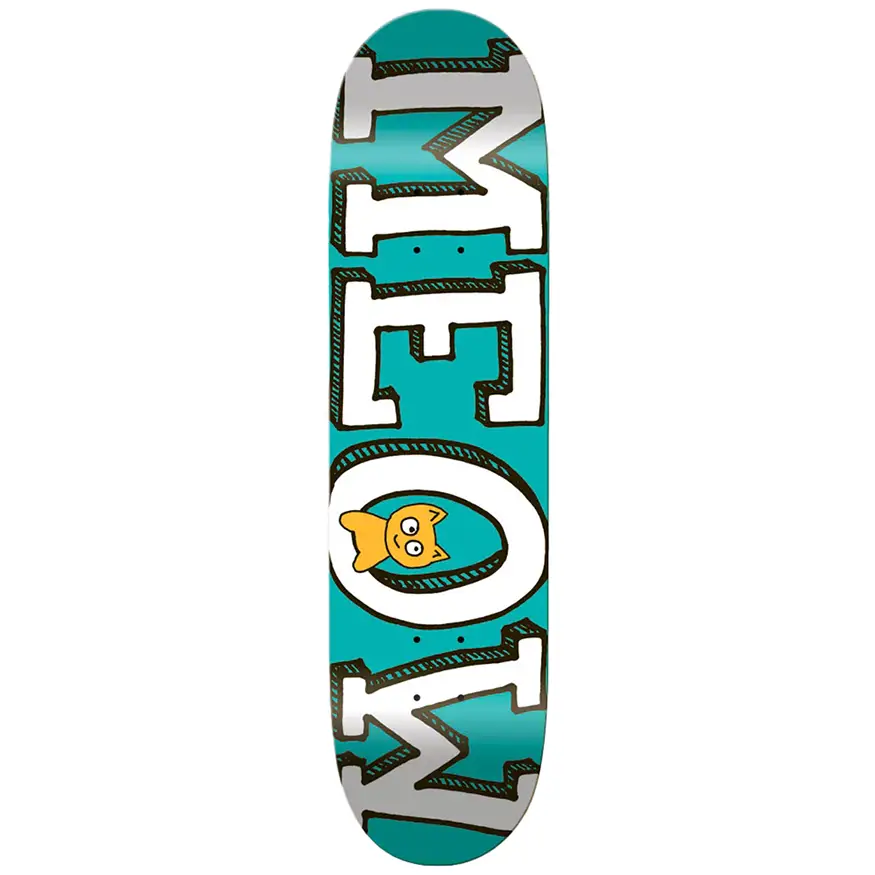 Custom Skateboard Deck with Unique Designs-Meow Skateboards Logo Deck 8.0