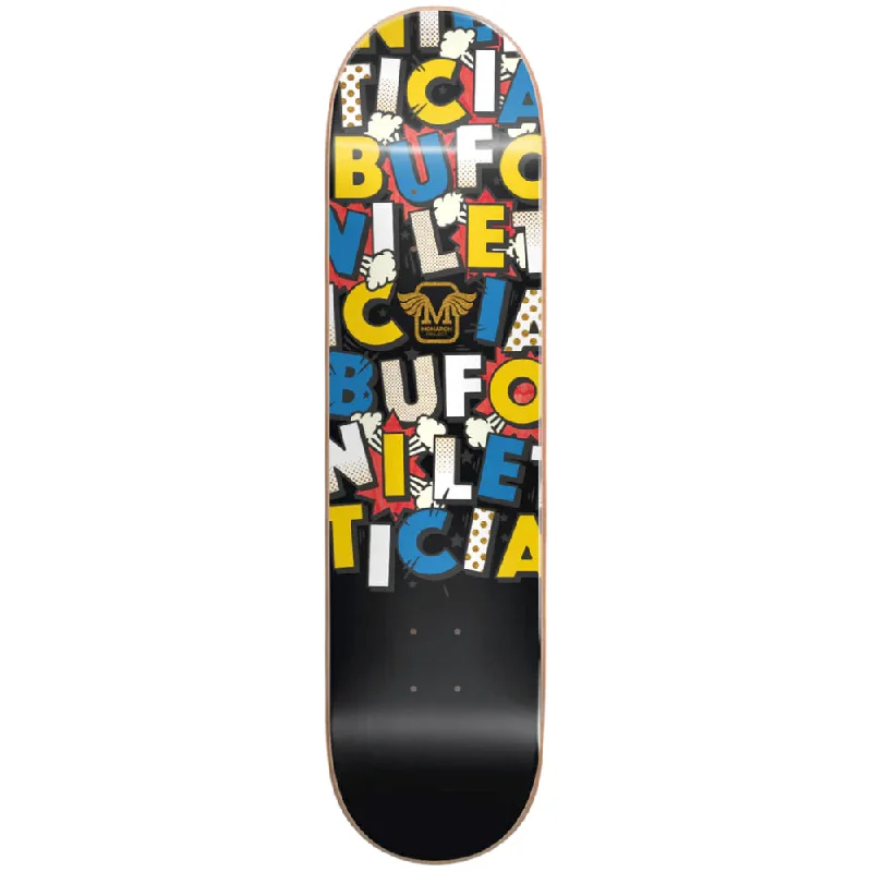 Custom Skateboard Deck for Aggressive Riding-Monarch Project Leticia Rialto R7 Red 8.0 - Skateboard Deck