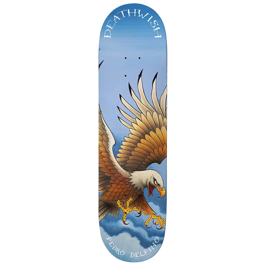 Custom Skateboard Deck for High-Speed Rides-Deathwish Skateboards Pedro Spirit Animal Thrill Ride Deck 8.5