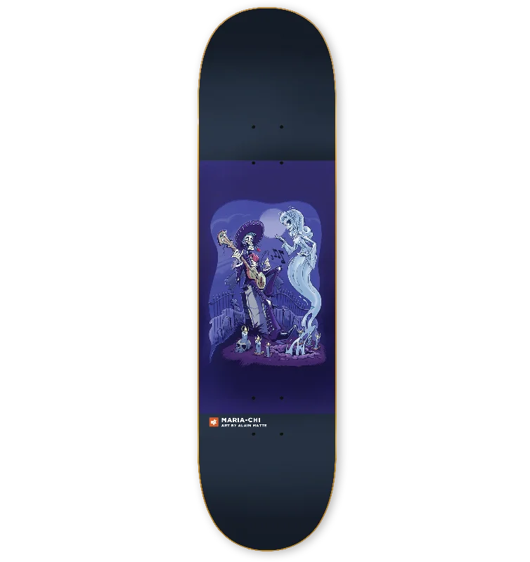 Custom Skateboard Deck with Short Length for Street Tricks-ULC Maria-Chi 8.0 - Skateboard Deck