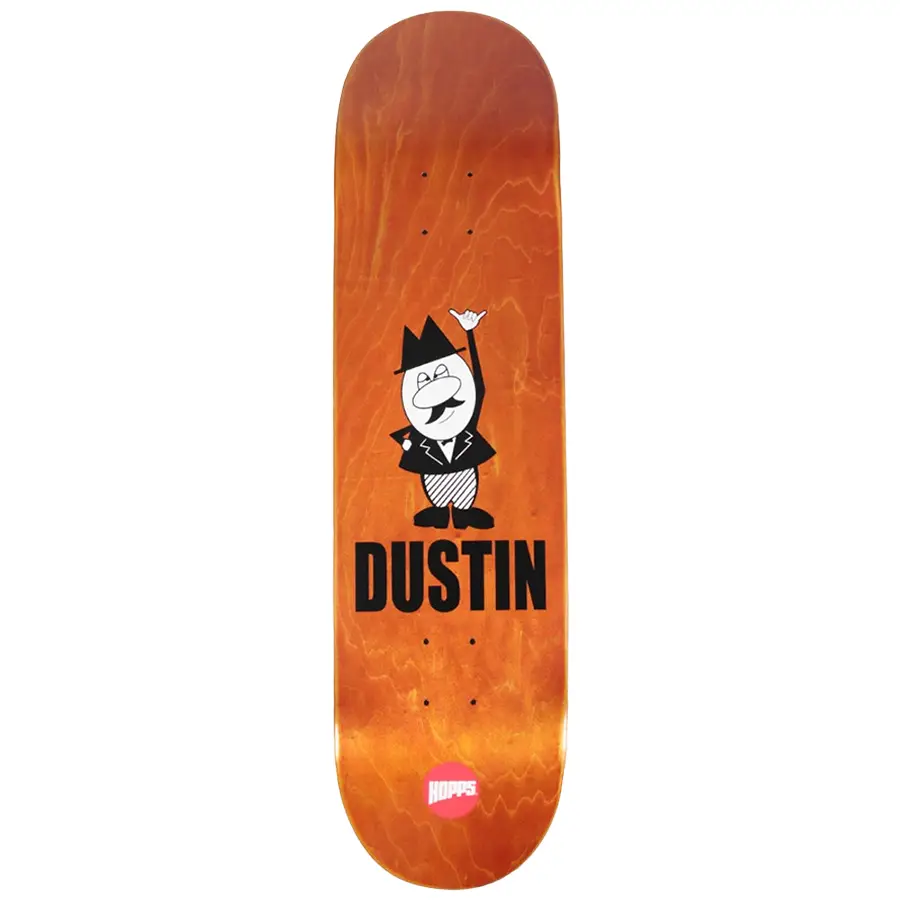 Custom Skateboard Deck for Maximum Carving Control-Hopps Skateboards Eggeling Dustin Deck 8.25