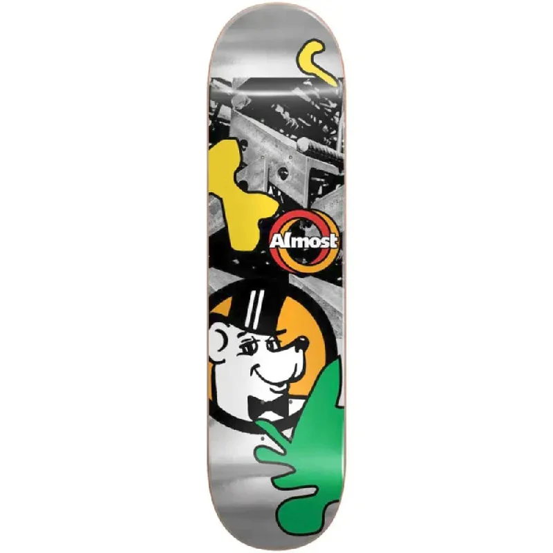 Custom Skateboard Deck with Stronger Pop-Almost New Pro Silver Lining R7 8.0 - Skateboard Deck