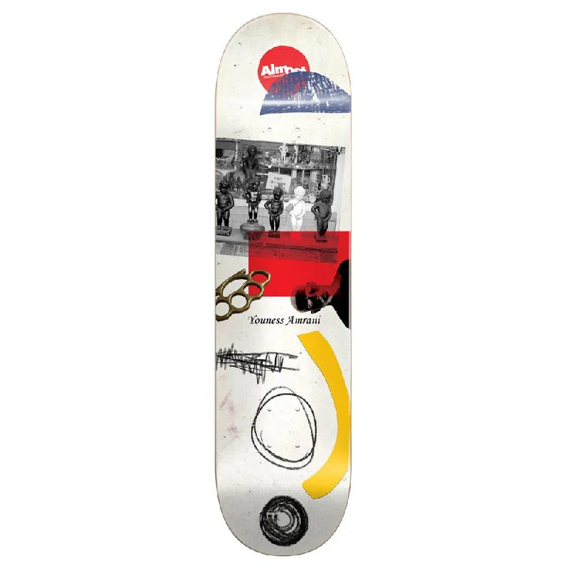 Custom Skateboard Deck with Extra Flex for Smooth Rides-Almost Youness Scraps R7 8.5 - Skateboard Deck