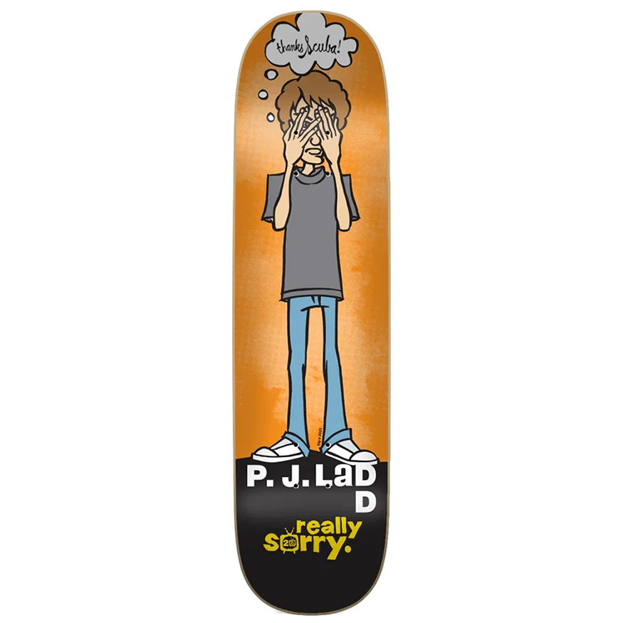 Custom Skateboard Deck for Thrilling Vert Rides-Flip Skateboards Ladd Really Sorry 20th Anniversary Deck 8.12