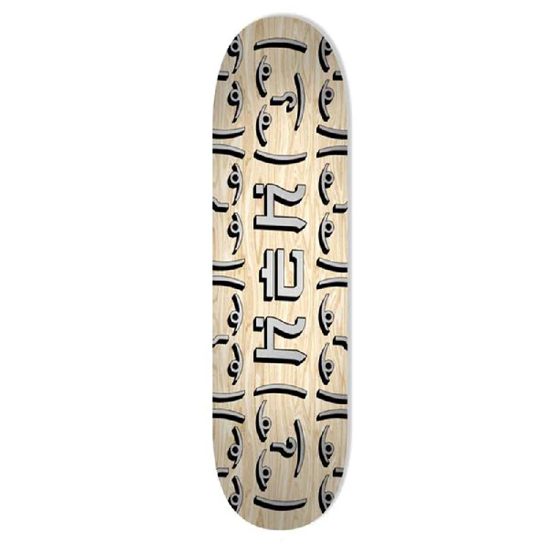 Custom Skateboard Deck with Smooth Surface for Easy Slide-HEH OG Silver Logo Raw Top / Bottom - Skateboard Deck