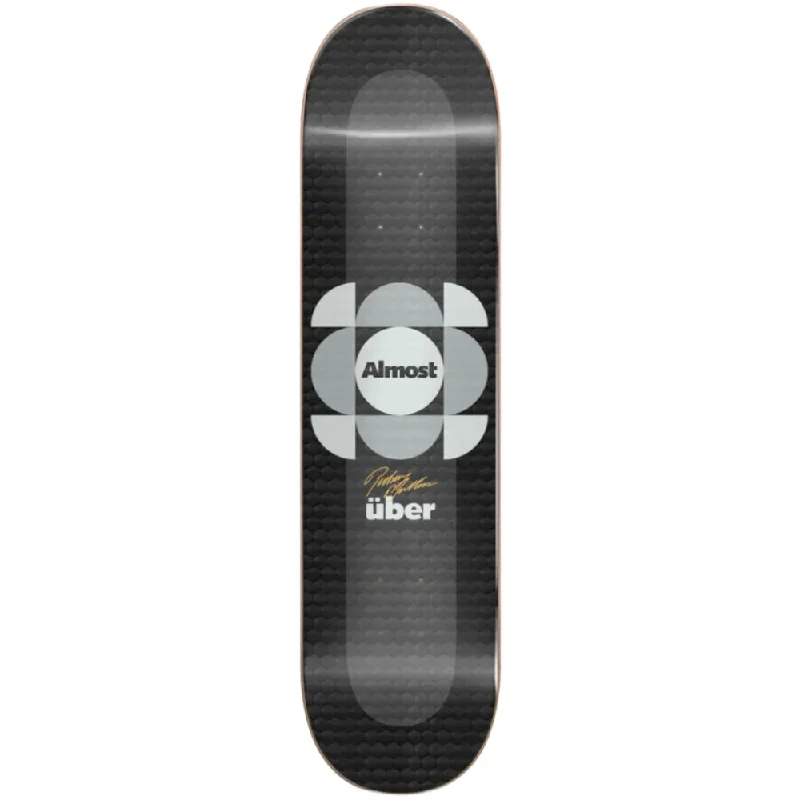 Custom Skateboard Deck for Trick Performance-Almost Mullen UBER Expanded 8.25 Silver - Skateboard Deck