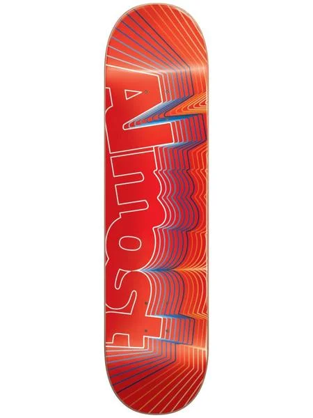 Custom Skateboard Deck for Carving and Sliding-Almost Vibrate Logo Red 8.0 - Skateboard Deck