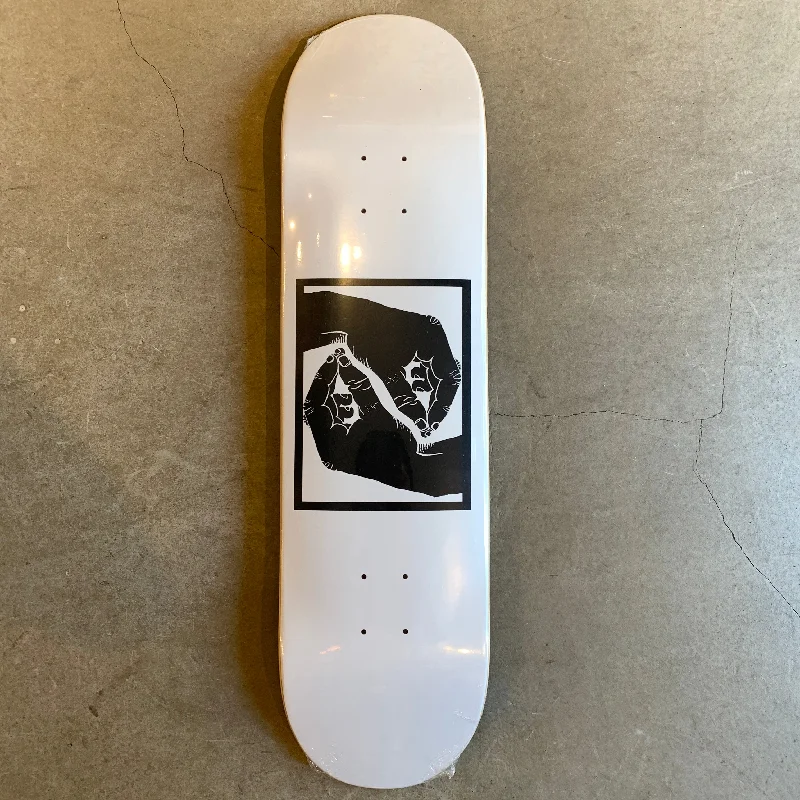 Custom Skateboard Deck with Extra-Wide Width for Stability-[SPRINKLES] SPRINKLES HAND WHITE - 8.25”