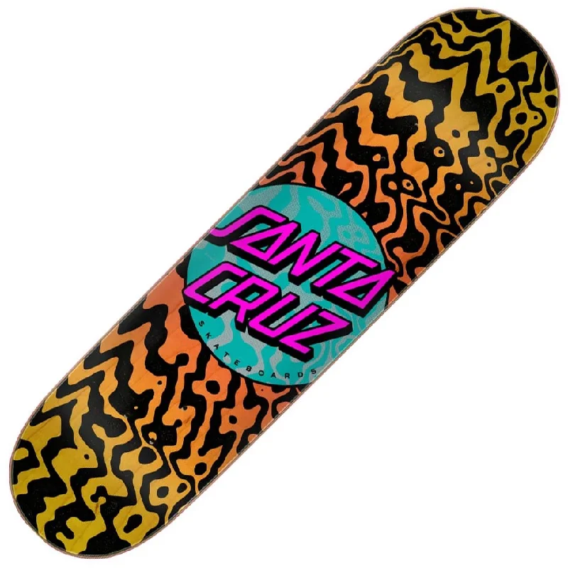 Custom Skateboard Deck for Stability in Skateparks-Santa Cruz Zebra Marble Dot Deck 8.125"