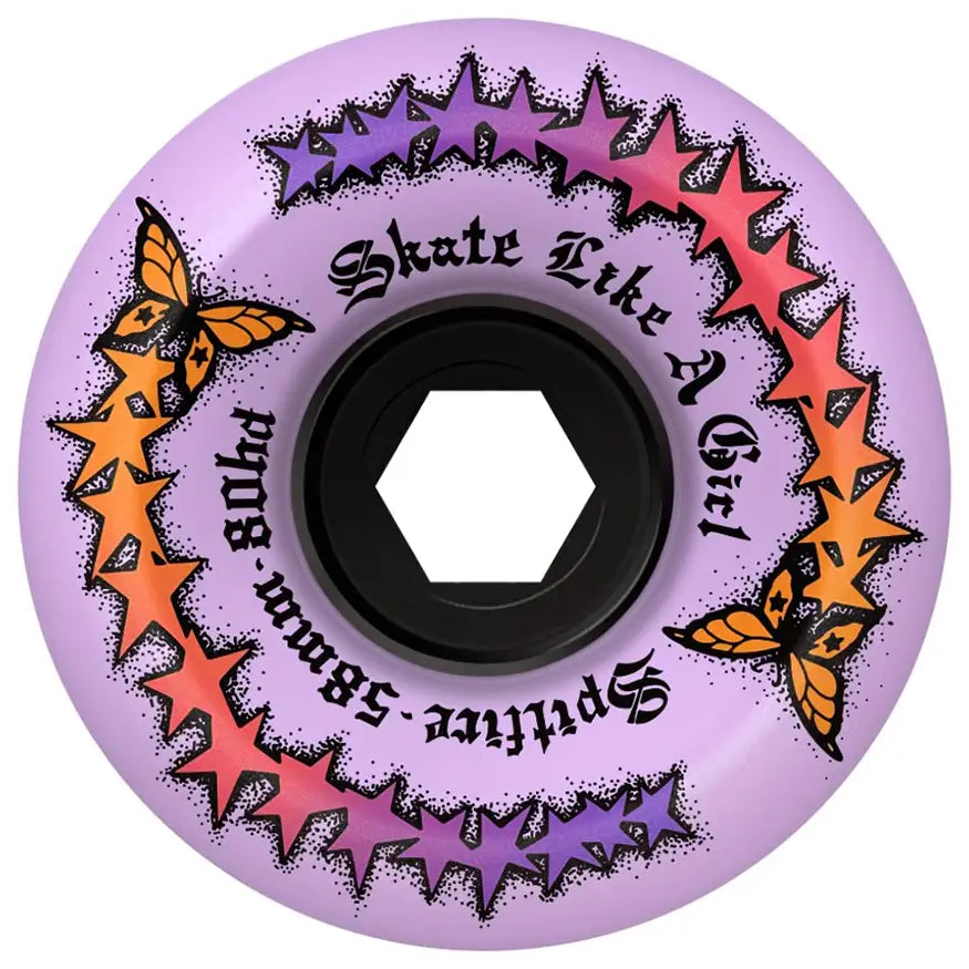 Custom Skateboard Wheels for Smooth Rolling on Asphalt-Spitfire 80HD Skate Girl Evolution Skateboard Wheels