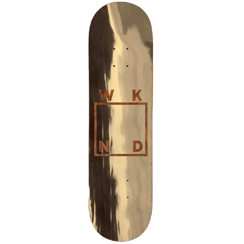 Custom Skateboard Deck for Skateboard Racing Competitions-WKND Box Logo Team Gold Foil 8.25 - Skateboard Deck