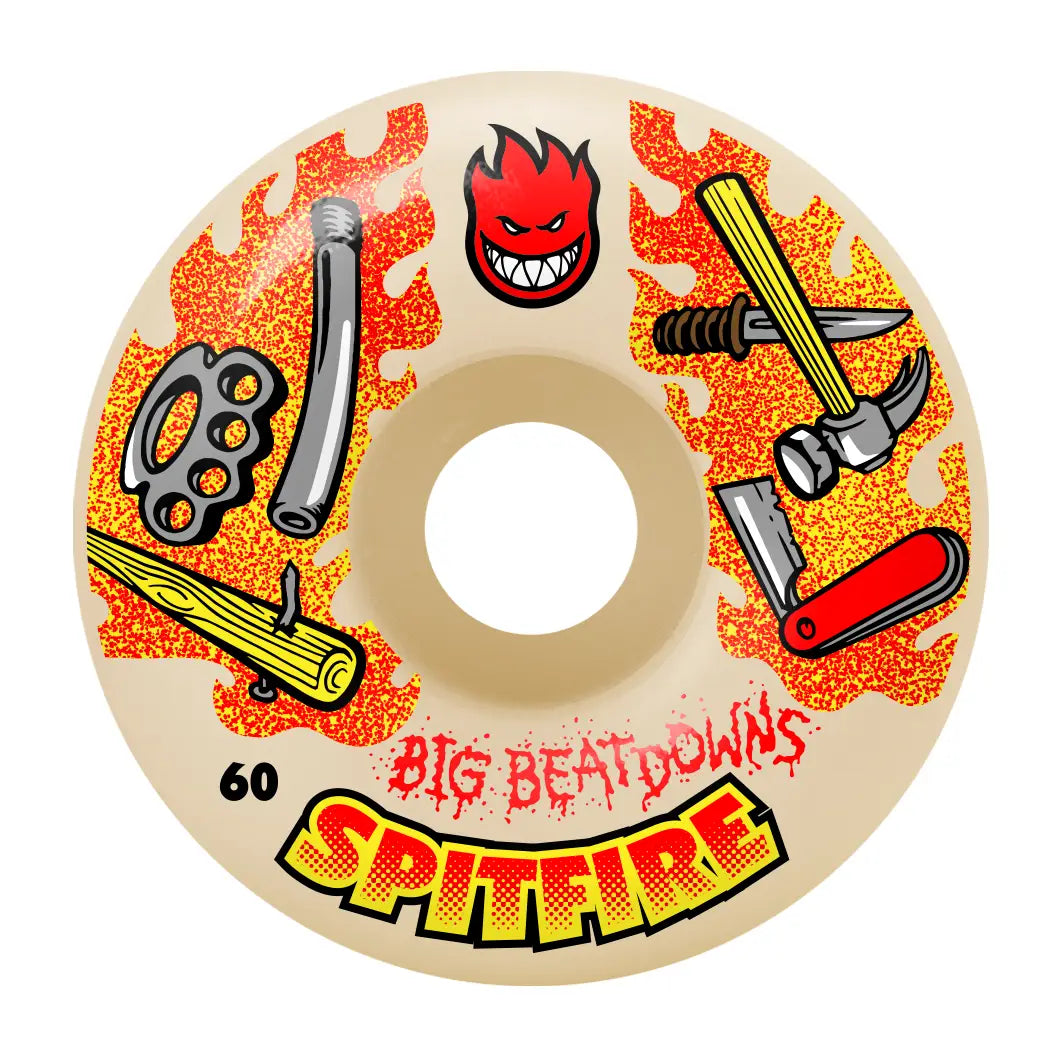 Custom Skateboard Wheels for Riders Seeking Smooth Rides and Balance-Spitfire Formula Four 99a Big Beatdown Classic Skateboard Wheels