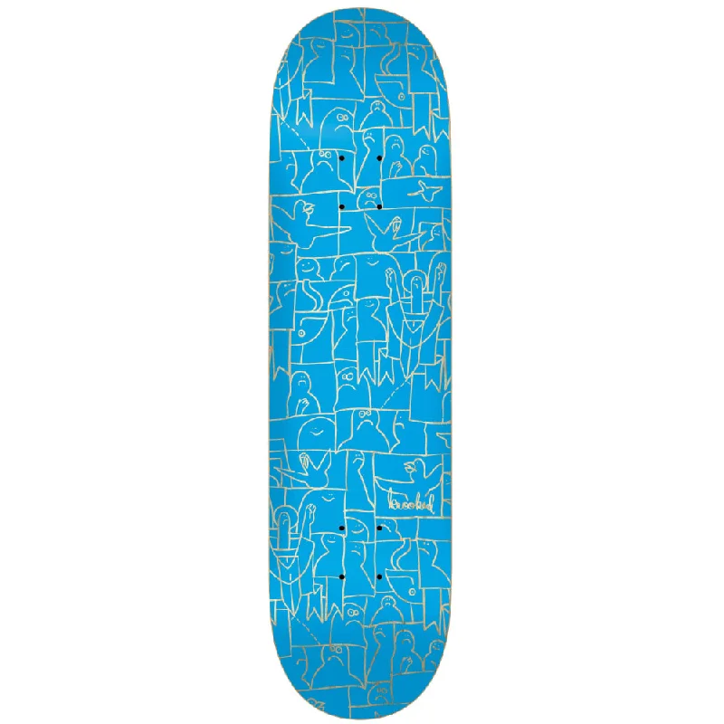 Custom Skateboard Deck with Extra Control-Krooked Flock Blue 8.25 - Skateboard Deck