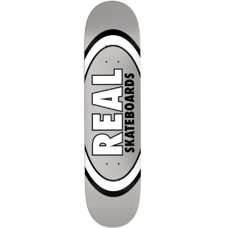 Custom Skateboard Deck with Short Length for Street Tricks-Real Team Classic Ovals True Mids 7.75 - Skateboard Deck