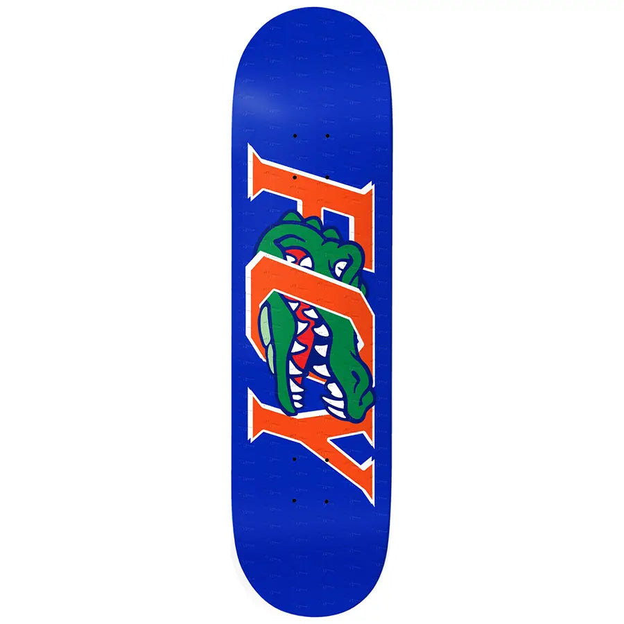 Custom Skateboard Deck with Low to Medium Concave-Deathwish Skateboards JF Gator Blue Deck 8.5