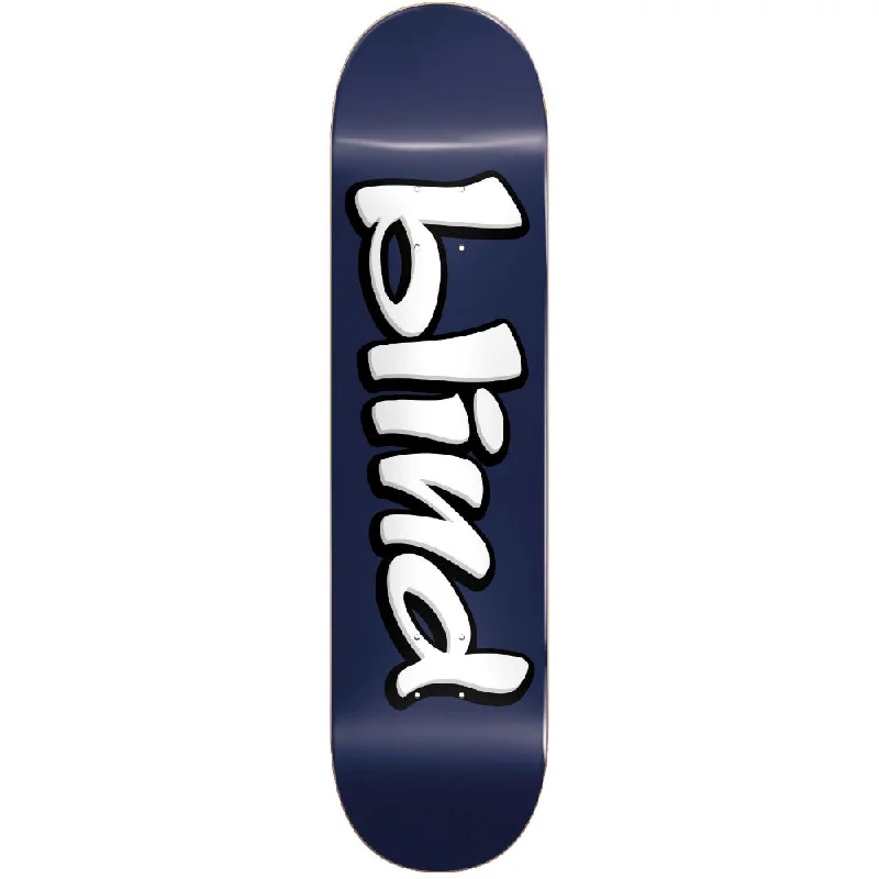 Custom Skateboard Deck with High-Density Wood Core-Blind Vintage Blind Logo RHM Navy 8.0 - Skateboard Deck