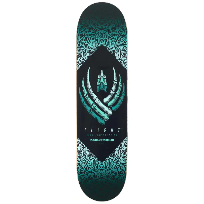 Custom Skateboard Deck for Flawless Board Control-Powell Peralta Bones Flight Teal 8.25 - Skateboard Deck