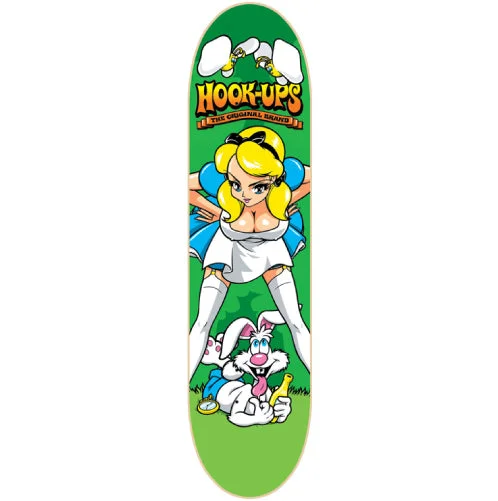 Custom Skateboard Deck for Enhanced Sliding Power-Hook-Ups Alice & Friends Skateboard Deck 8.25"