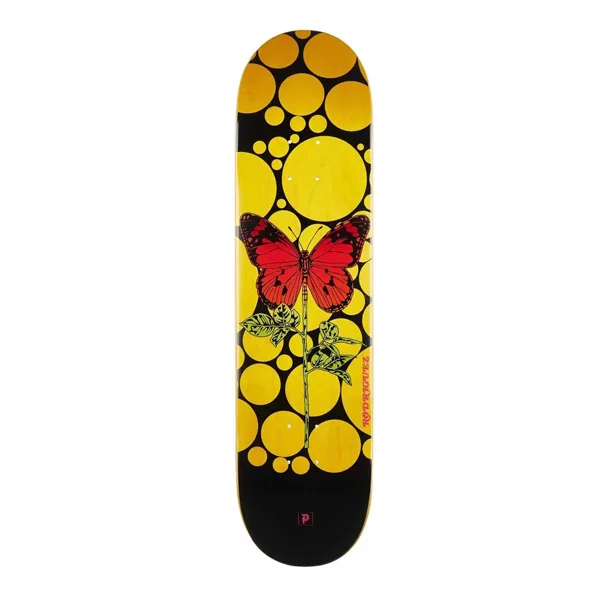 Custom Skateboard Deck with Deep Concave for Maximum Control-Primitive - Rodriguez Cycles Yellow 8.0" Skateboard Deck