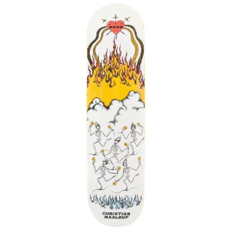 Custom Skateboard Deck for Enhanced Sliding Power-WKND Christian Maalouf Running With Daisies 8.25 - Skateboard Deck