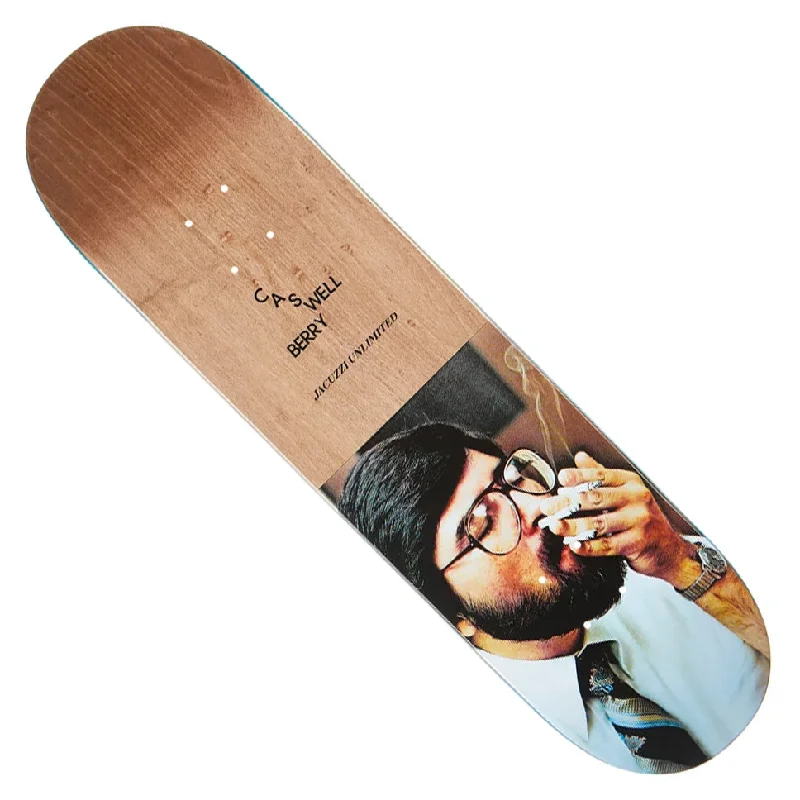 Custom Skateboard Deck with Smooth Tail for Street Skating-Jacuzzi Unlimited Caswell Berry Smoke EX7 Deck