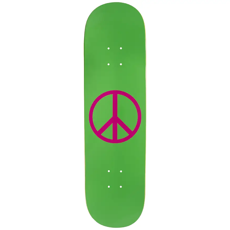 Custom Skateboard Deck for Better Air Control During Jumps-Violet Skateboards Peace Deck 8.5