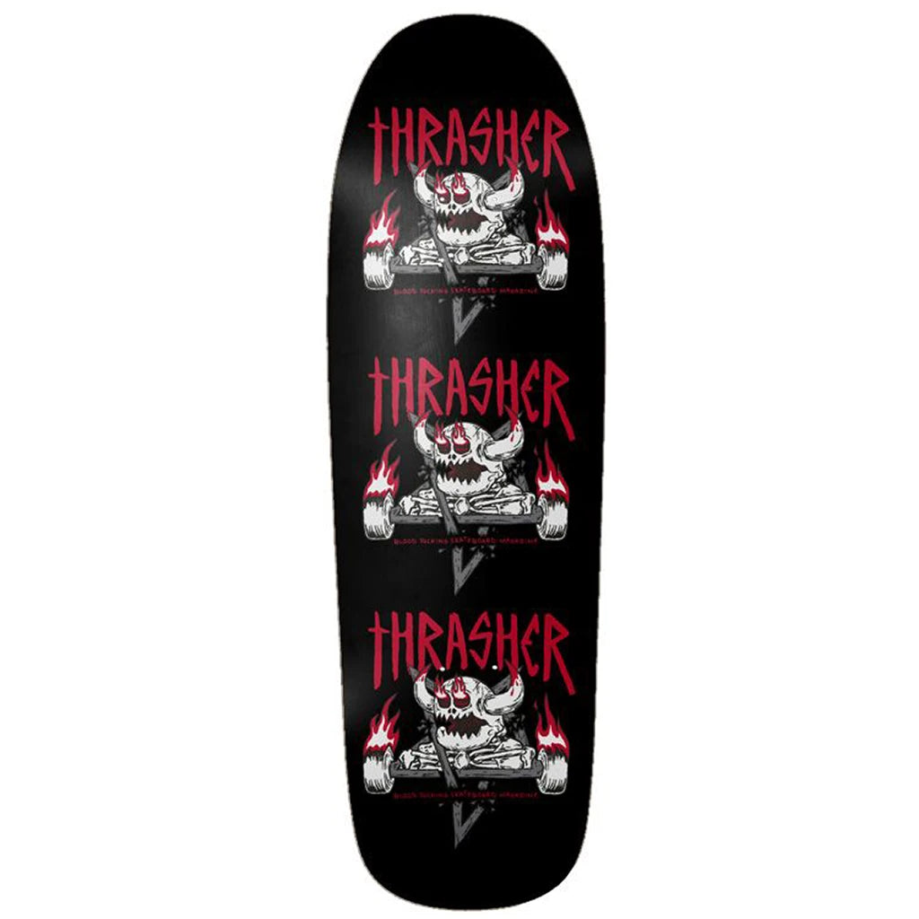 Custom Skateboard Deck with Smooth Edges for Comfortable Grabs-Toy Machine Skateboards x Thrasher Magazine Monster-Gram Deck 9.5