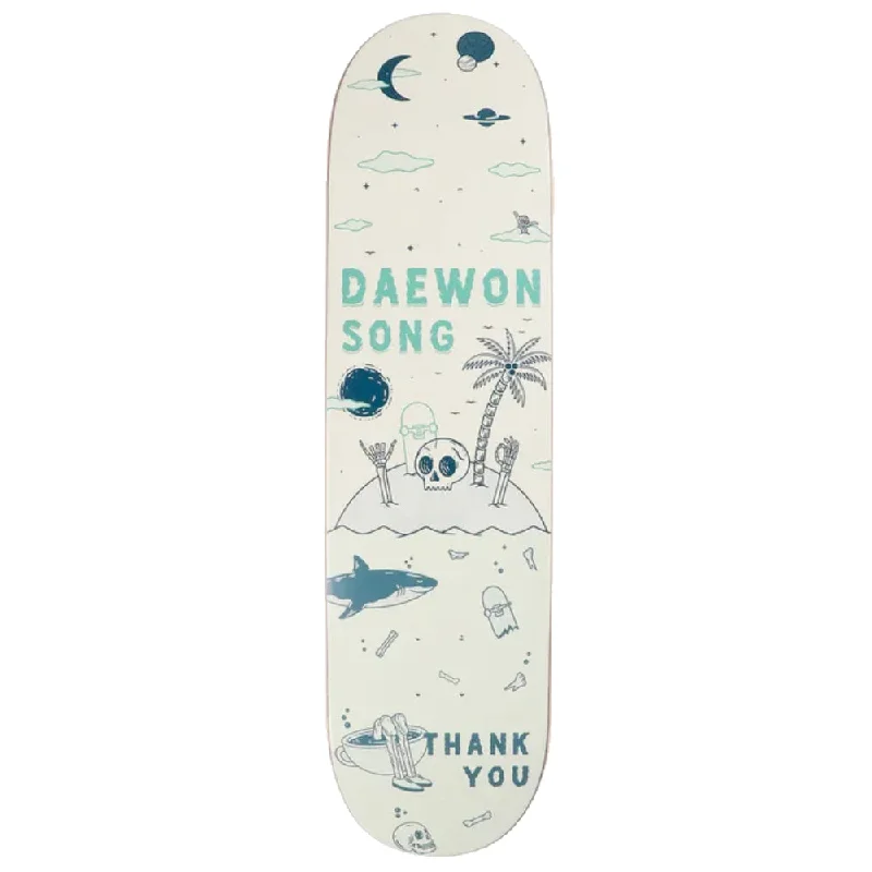 Custom Skateboard Deck with Extra Flexibility-Thank You Daewon Song Cast Away 8.25 - Skateboard Deck