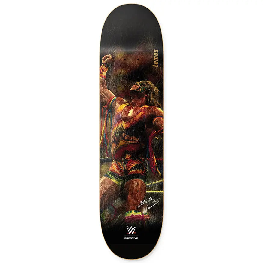 Custom Skateboard Deck with Easy Transition Between Tricks-Primitive Skateboards Lemos Ultimate Warrior Deck 8.5