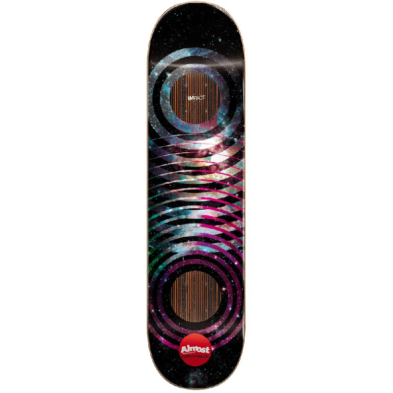 Custom Skateboard Deck with Wide Stance for Comfort-Almost Mullen Space Rings Impact 8.25 - Skateboard Deck