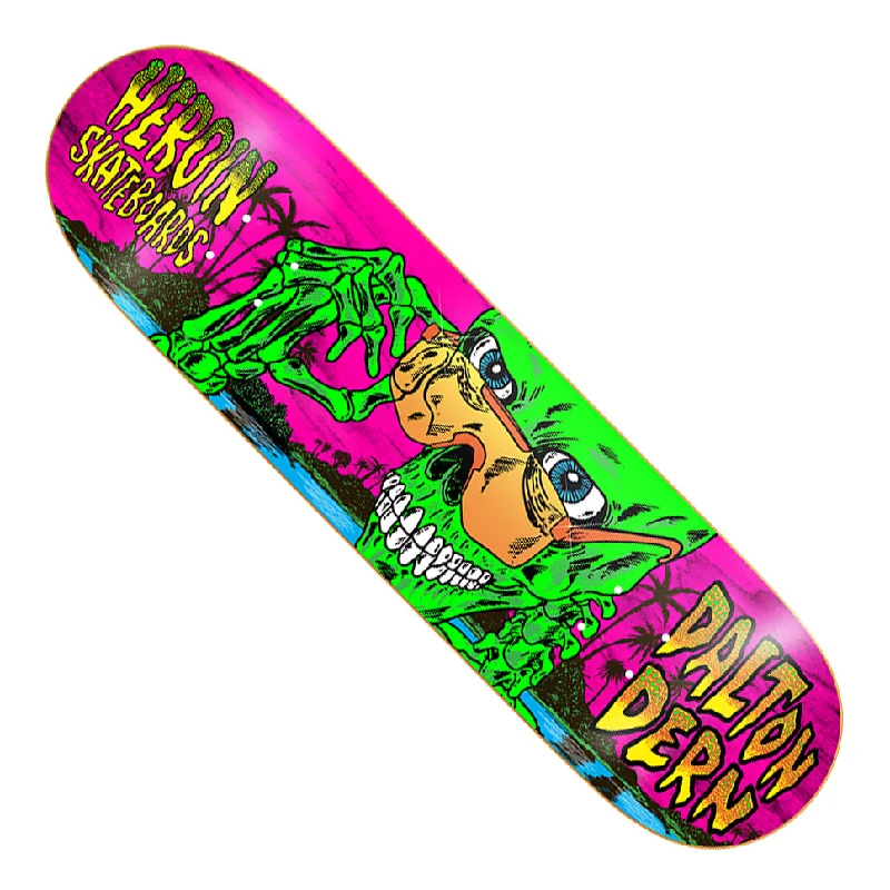 Custom Skateboard Deck for Advanced Street Performance-Heroin Skateboards Dalton Dern Skeleton Deck