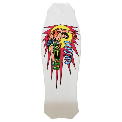 Custom Skateboard Deck for Boosting Kickflip Performance-Hosoi OG Hammerhead Rocket Air Reissue Skateboard Deck White 10.25"