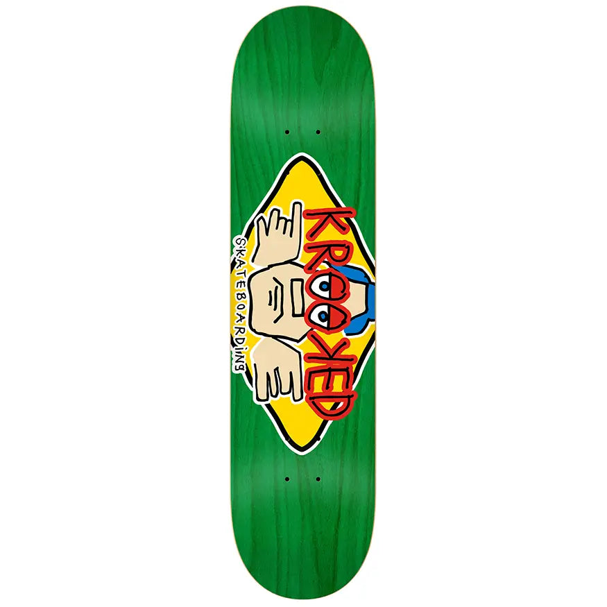 Custom Skateboard Deck with Resilient Grip for Perfect Landing-Krooked Skateboards Arketype Deck 8.06