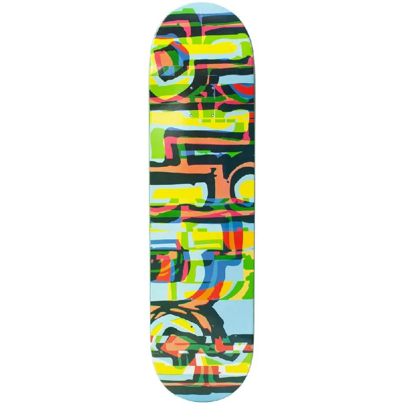 Custom Skateboard Deck for Improved Airborne Tricks-Blind RHM Glitch Blue 8.0- Skateboard Deck