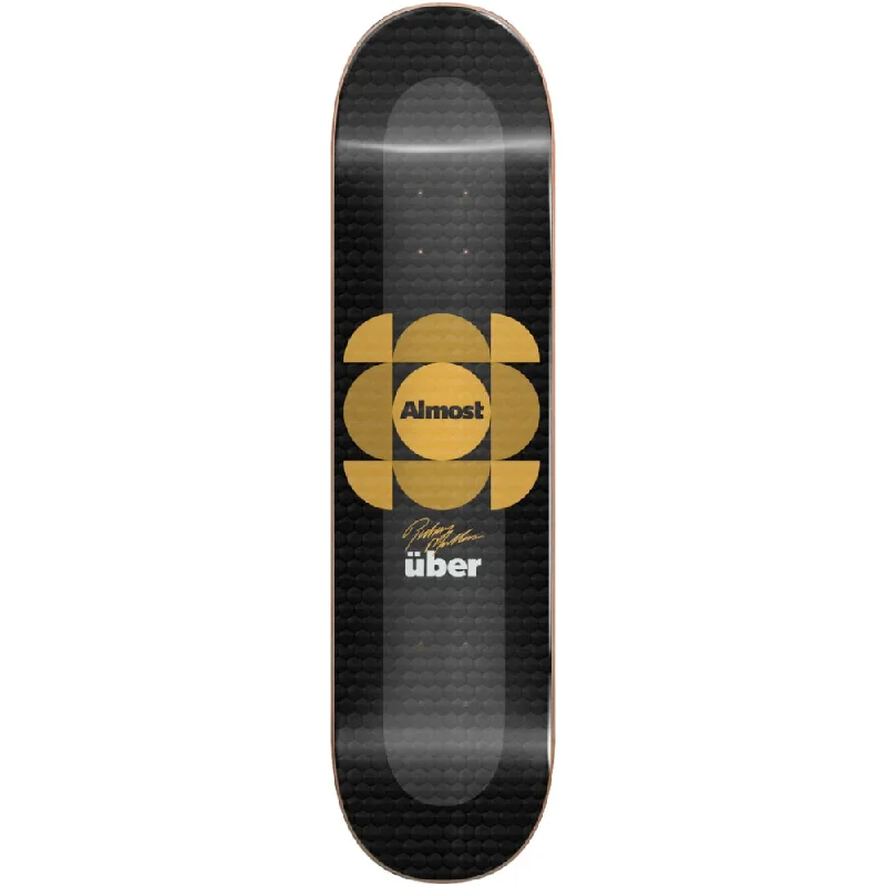 Custom Skateboard Deck with Sturdy Sidewalls-Almost Mullen UBER Expanded 8.375 Gold - Skateboard Deck