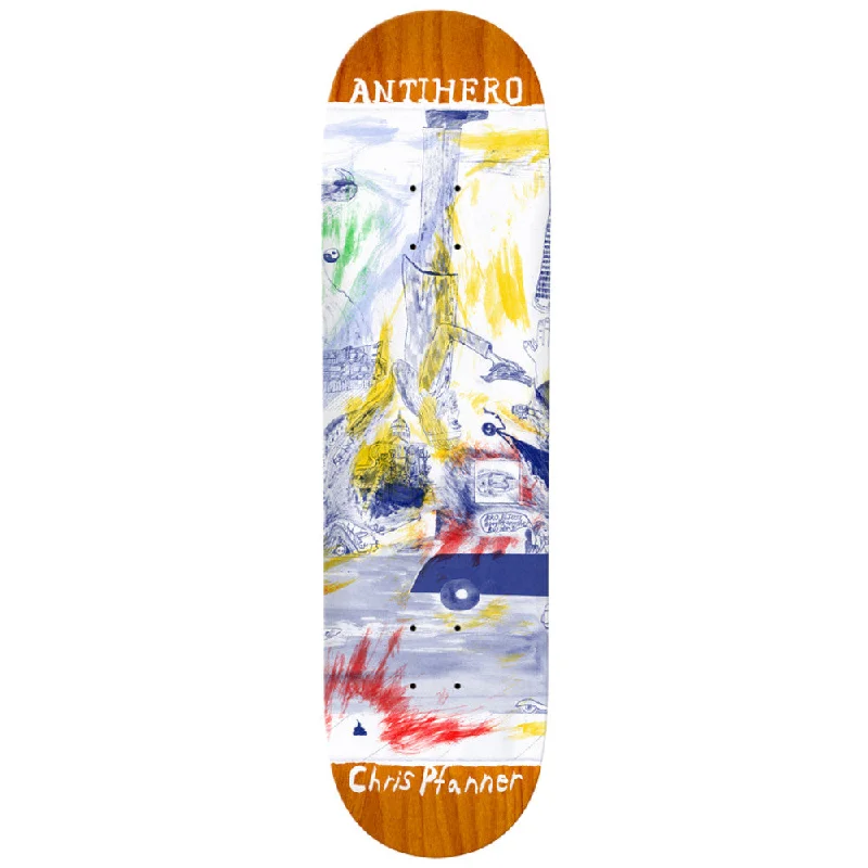 Custom Skateboard Deck with Adjustable Flex-Antihero Chris Pfanner SF Then And Now 8.06 - Skateboard Deck