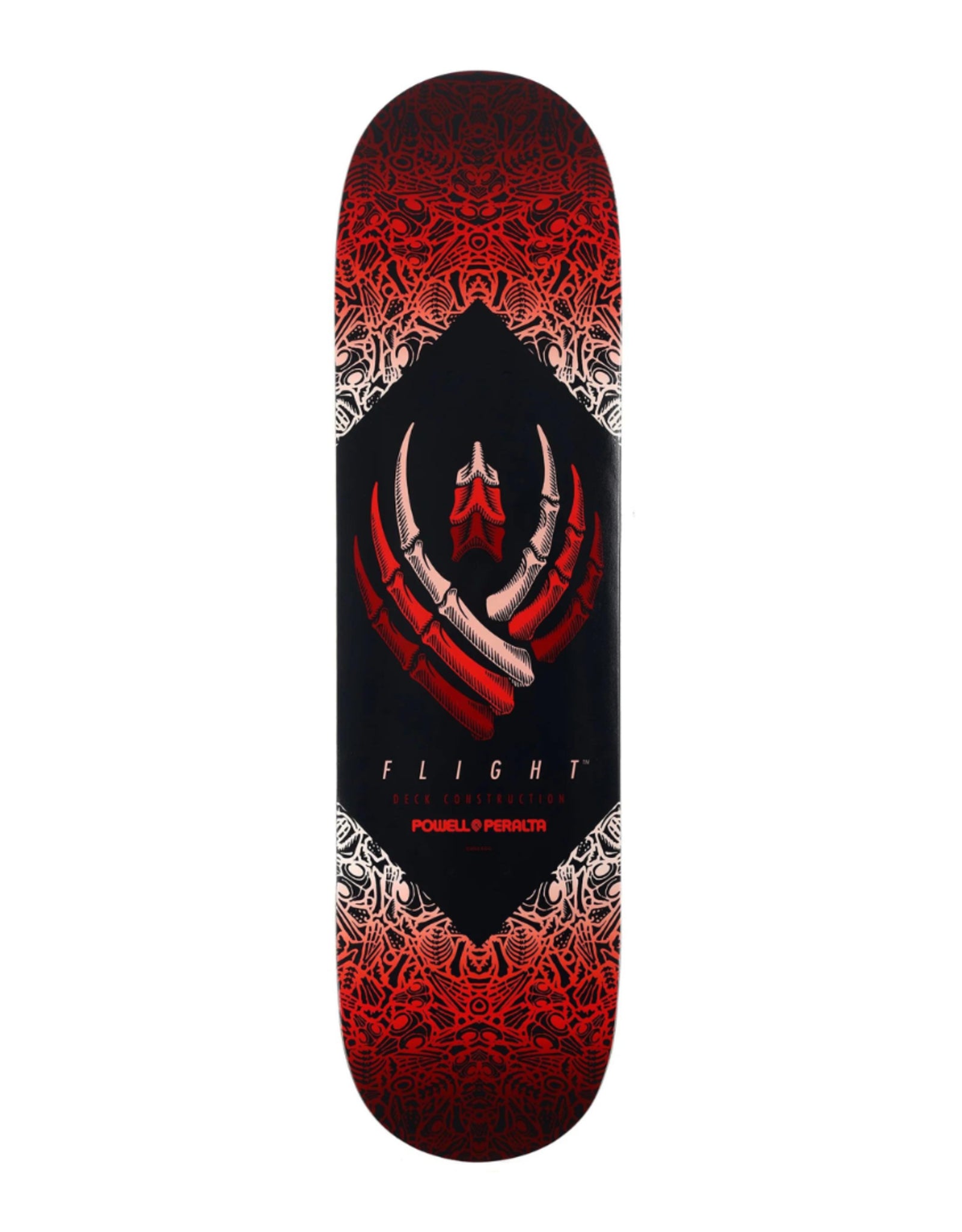 Custom Skateboard Deck for Enhanced Flick and Spin Tricks-Powell Peralta Bones Flight Deck Red 8.25