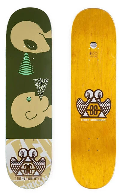 Custom Skateboard Deck for Increased Pop in Flip Tricks-ALIEN WORKSHOP - Mind Control - 8.25