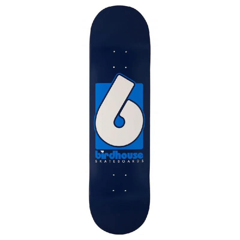 Custom Skateboard Deck for Skating on Rough Surfaces-Birdhouse B Logo Navy 8.375