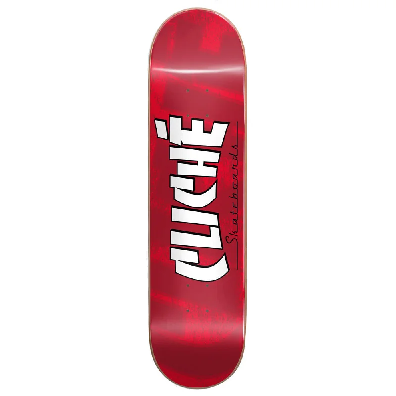 Custom Skateboard Deck for High-Performance Skaters-Cliche Banco RHM Red 7.75