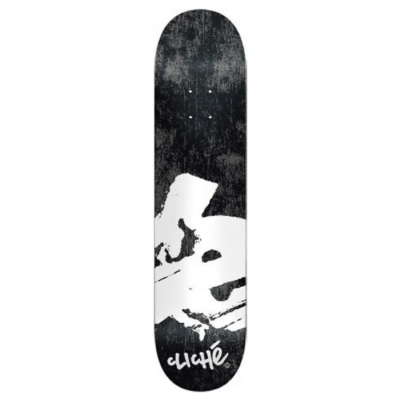 Custom Skateboard Deck for Park Riders Seeking High Flex-Cliche Europe 8.125 Black