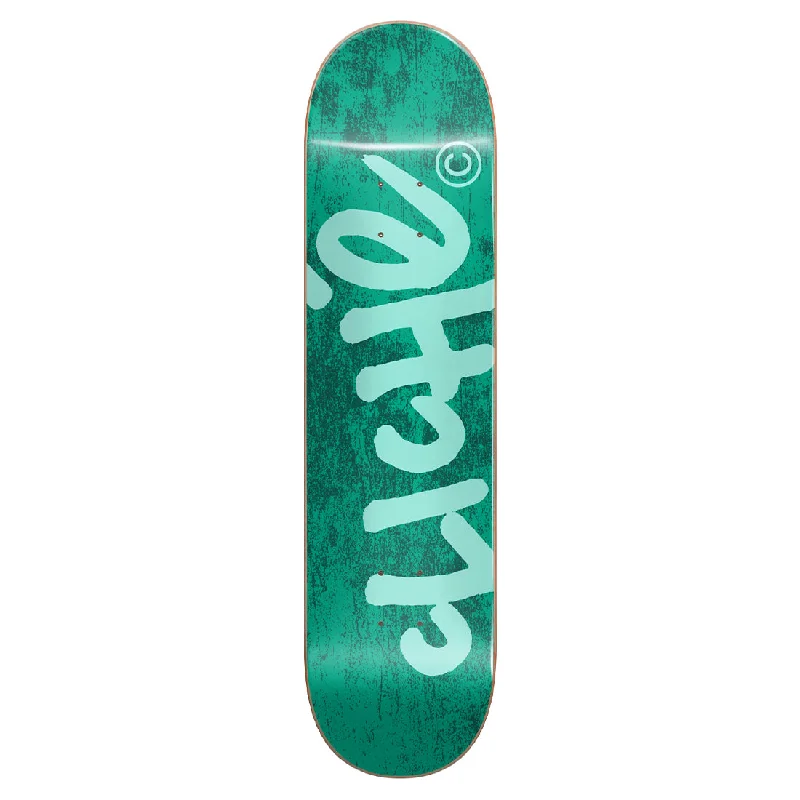 Custom Skateboard Deck for Smooth and High-Speed Riding-Cliche Handwritten 8.125 Green