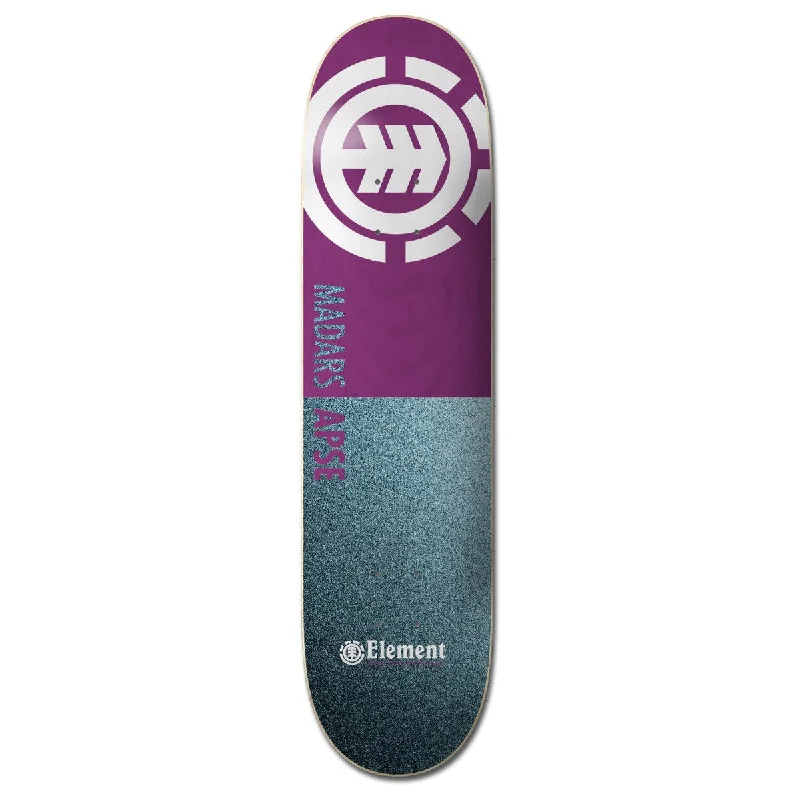 Custom Skateboard Deck with Lightweight Performance Features-Element Square Series Madars Apse 8.38