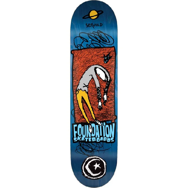 Custom Skateboard Deck for Aggressive Riding-Foundation Servold Planet Saturn Deck 8.0