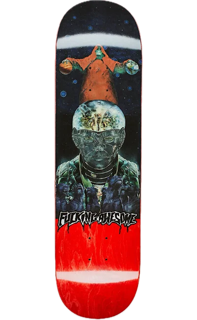 Custom Skateboard Deck with Ergonomic Design for Comfort-FUCKING AWESOME - Kevin Bradley K9 Galaxy - 8.38